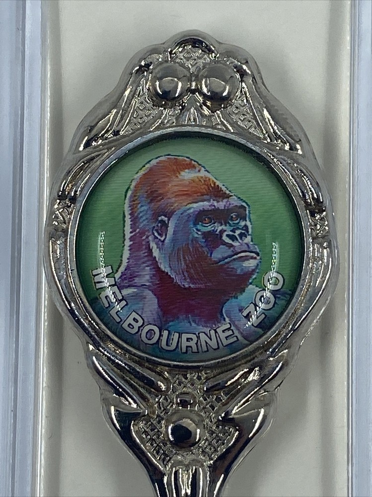 Souvenir Spoon - Melbourne Zoo (Gorilla) - Silver Plated