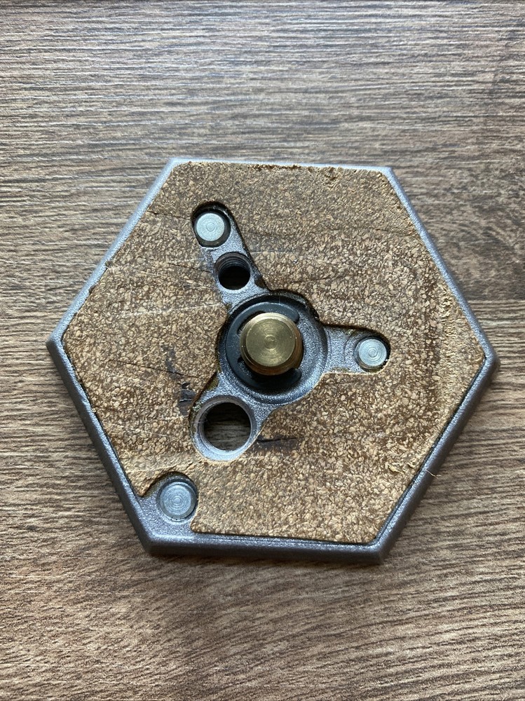 Manfrotto Hexagonal Tripod Head Quick Release Plate 1/4"-20 Thread