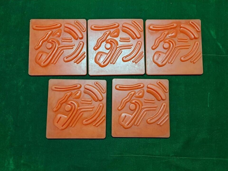 5pc Laparoscopic Training Red Suturing Pads Reusable Best Quality Instruments