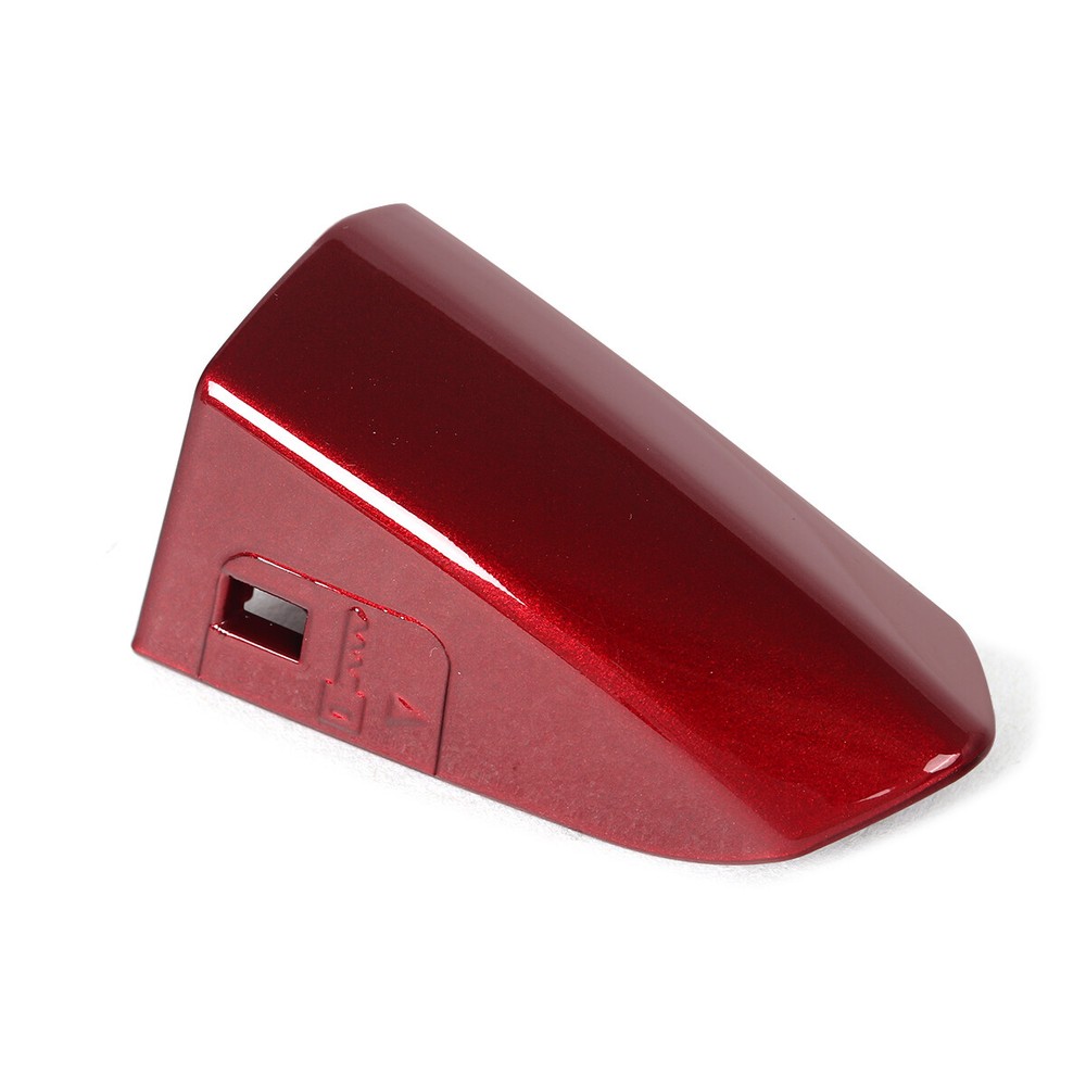 For 2015-2022 Mustang Left Side Driver Door Handle Key Lock Cover Bezel Ruby Red
