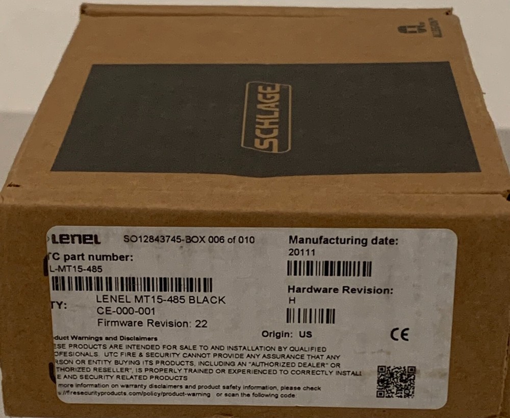 Schlage/Lenel MT15-485 Multi-Technology Mullion Reader