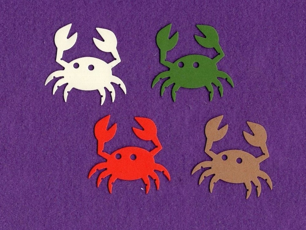 CRAB  die cuts scrapbook cards