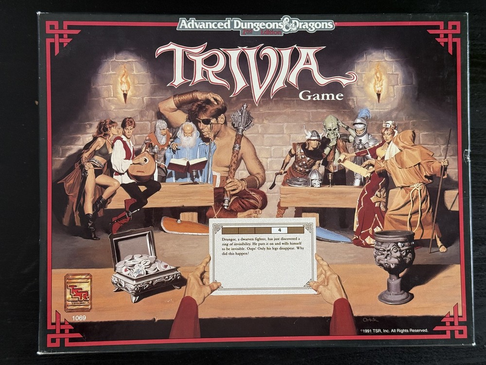 AD&D 2nd edition - Trivia Game - Complete unpunched - 1991