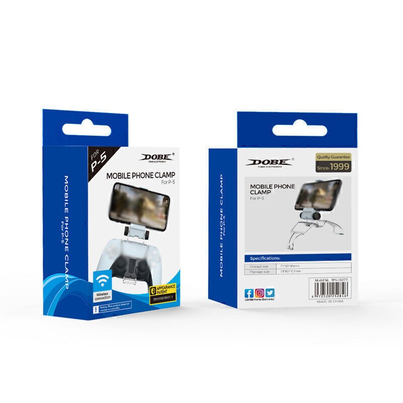 Adjustable Cell Phone Clip Holder Clamp Stand Mount For PS5 Controller Joystick