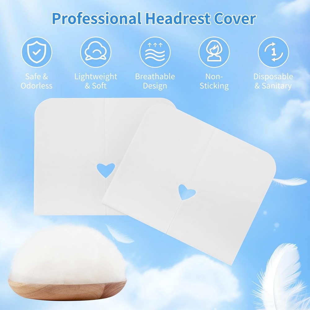 300PCS Disposable Face Cradle Covers, Disposable Massage Table Cover, Single ...