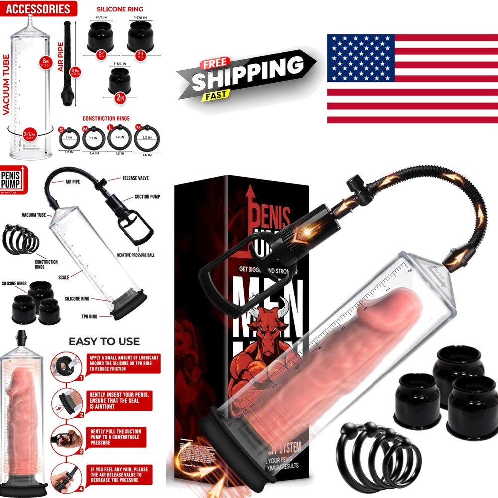 Manual Penis Pump for Erectile Dysfunction with Adjustable Pressure and Comfort