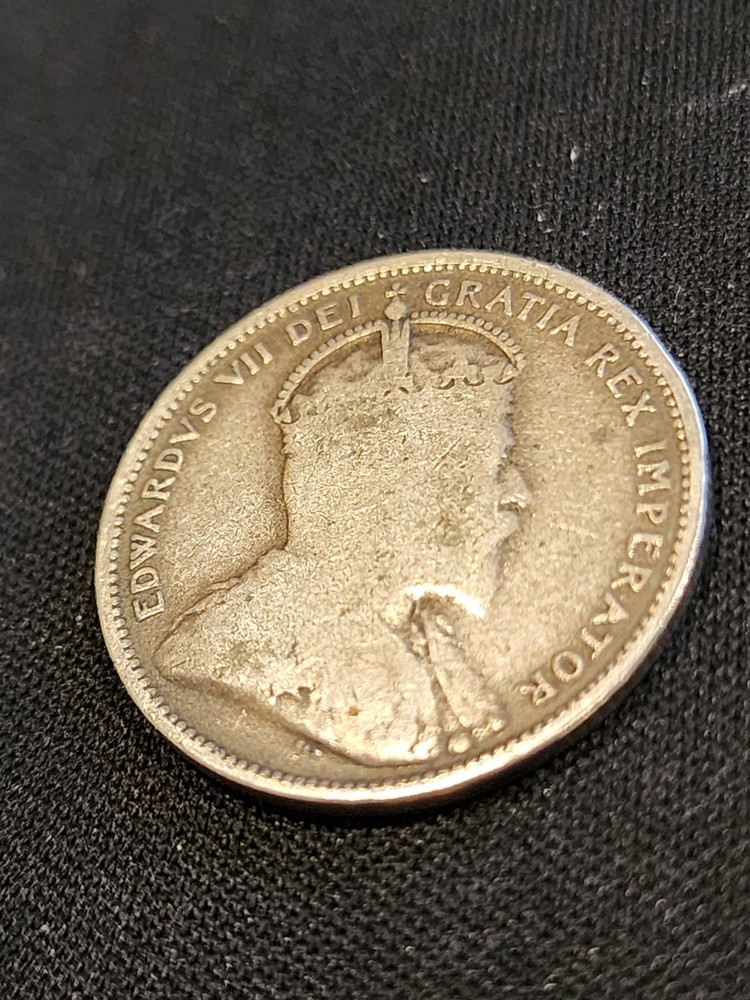 1902 Canada 25 Cents Silver Coin