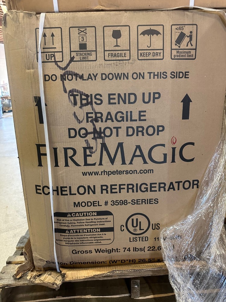 Fire Magic Echelon Diamond Series 20" Built In Compact Refrigerator - 3598HDR