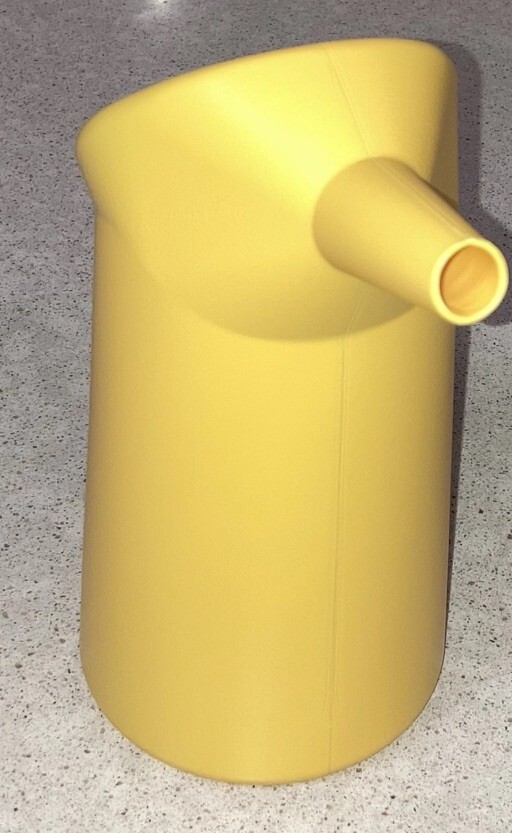 Yellow Plastic Funnel Cake Pancake Batter Pitcher