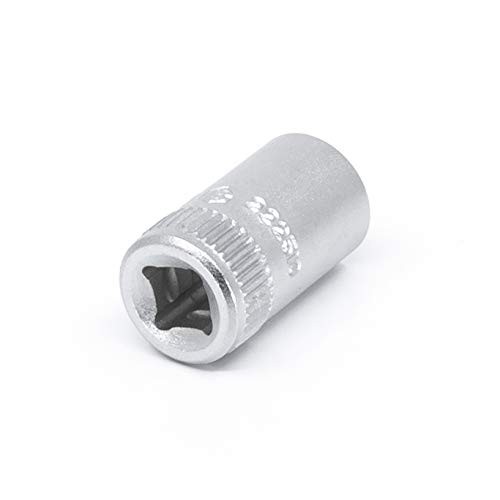 Genius Tools 222510 1/4" Dr. 10mm Hand Socket One Size, Silver