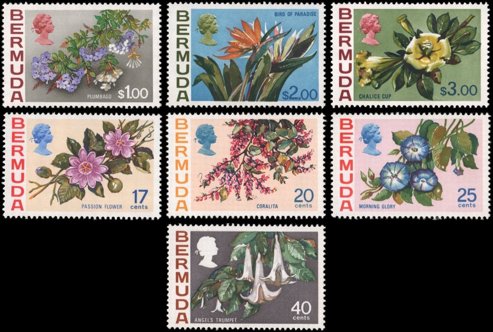 Bermuda #322-328 set MNH VF