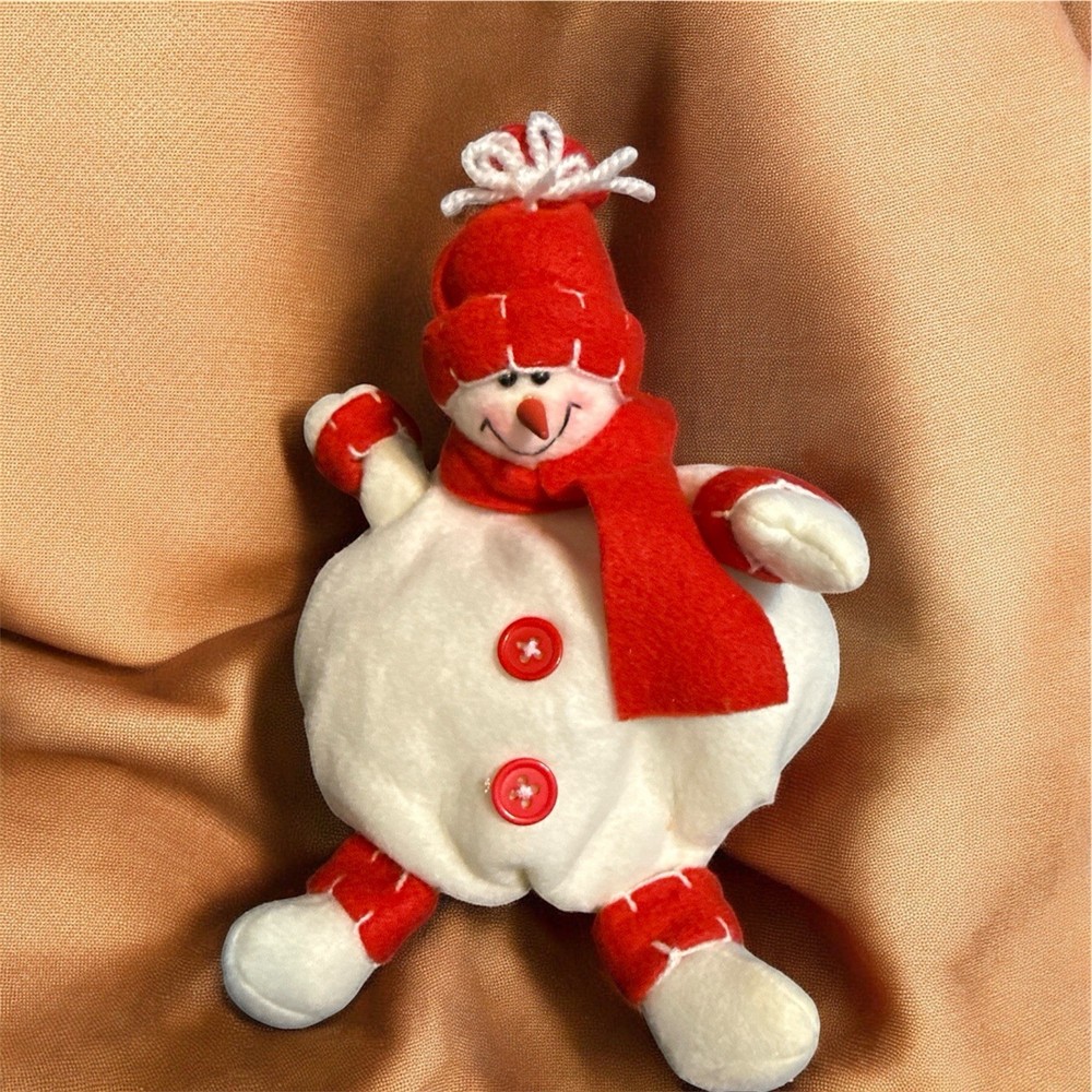 Handmade Snowman Plush Softy
