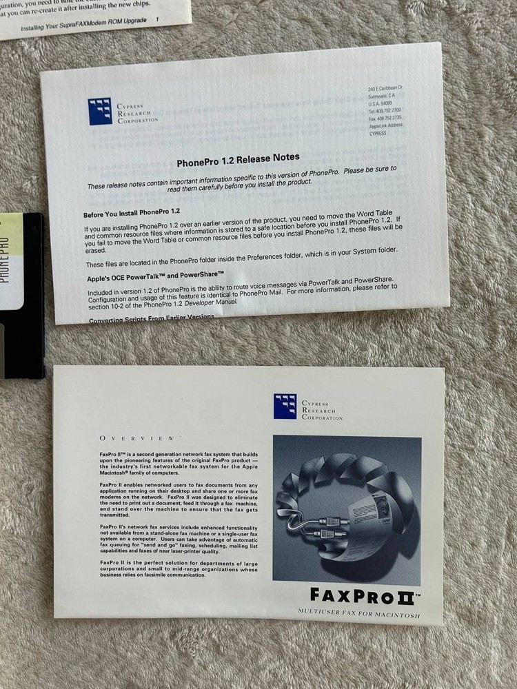 PhonePro V.32 Apple Macintosh software telephony Applications Builder for Mac