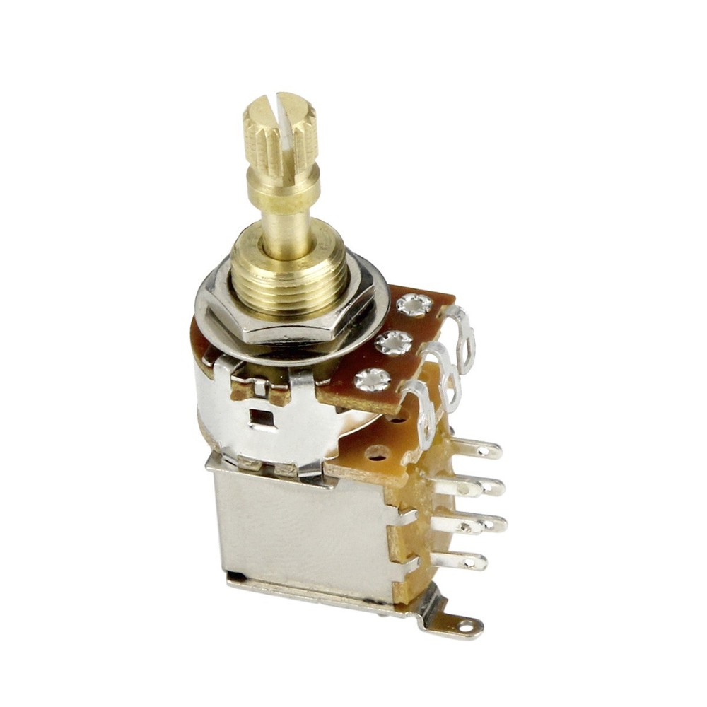 2PCS B500K Guitar Push-Push Copper Potentiometer Tone Audio Control Short Shaft