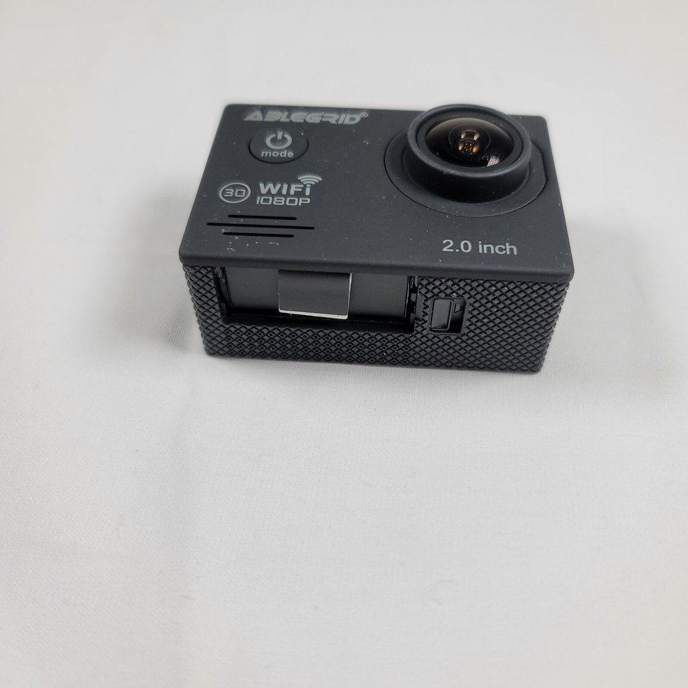 Ablegrid Mini Action Cam Wifi 1080P 2.0inch Display -Missing Battery Door...