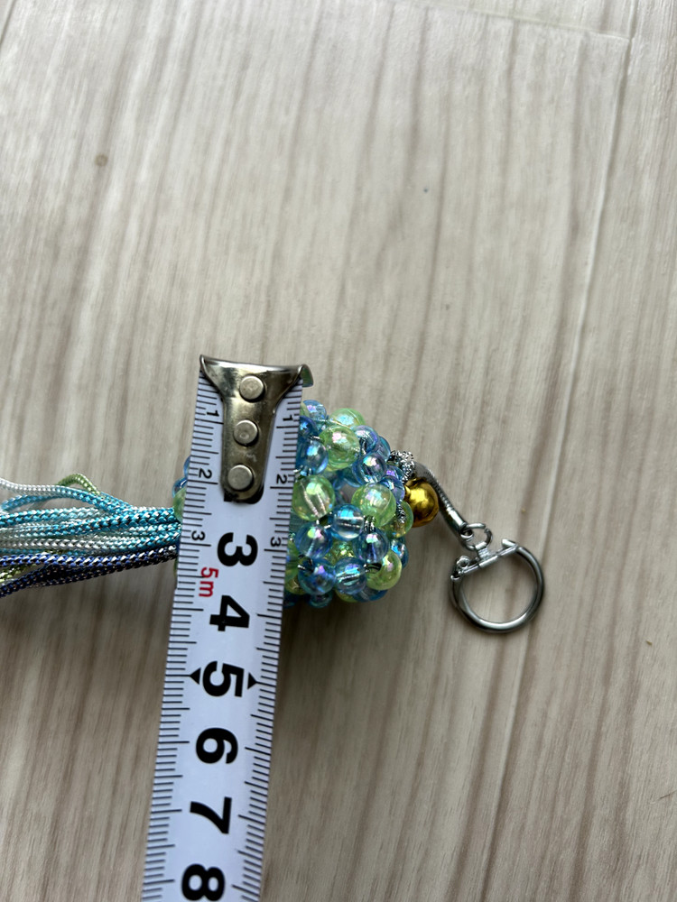 Handmade blue beads by japanese
