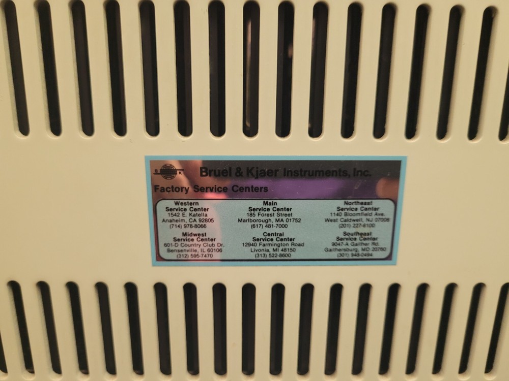 Bruel & Kjaer Digital Frequency Analyzer Type 2131 Tested Working Free Shipping