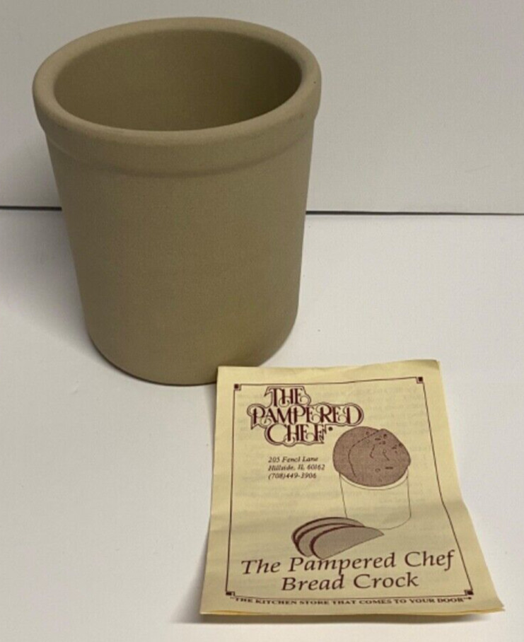 The Pampered Chef Stoneware Bread Baking Crock NEW