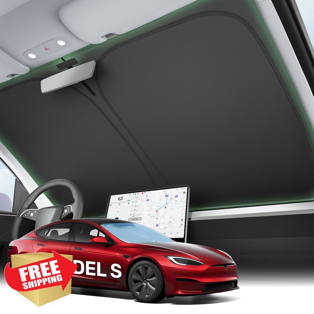 Zanch Upgraded Tesla Model S Windshield Sun Shade