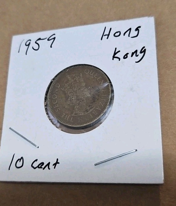 1959 HONG KONG 10 Cent Circulated