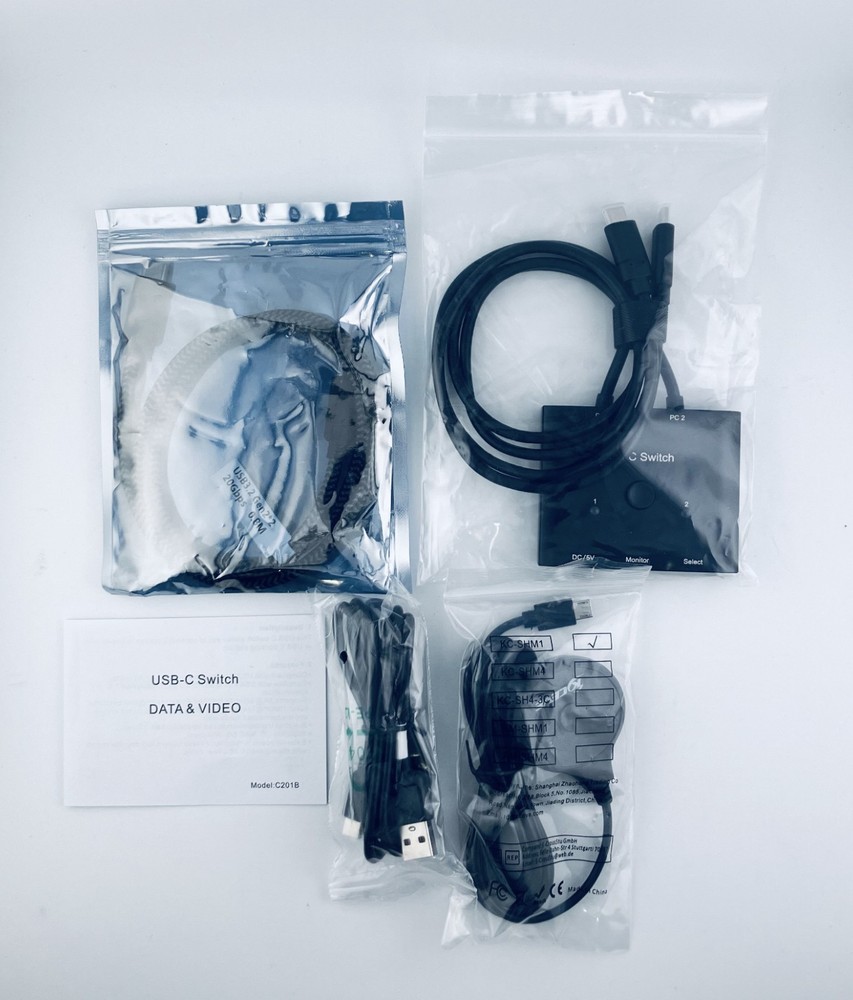USB C Switch,Bi-Directional USB C Switcher 2 Computers,USB Type C KVM Switch ...
