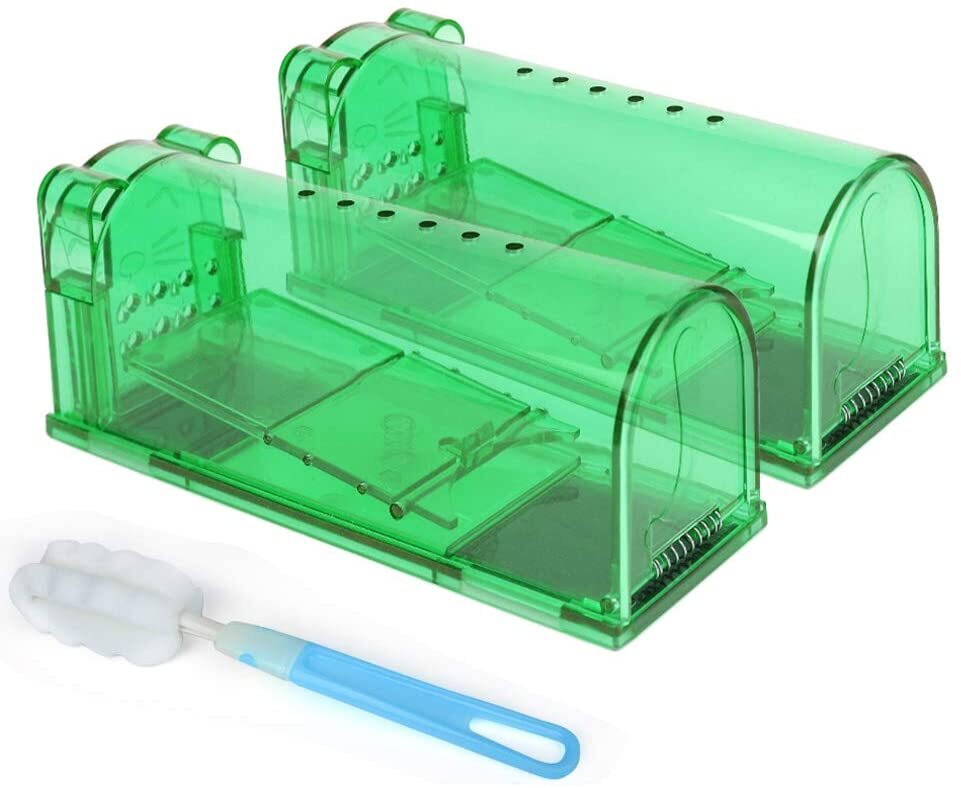 2/4 X Humane Mouse Traps Live Catch & Release No Kill Rat Mice Trap Reusable US~