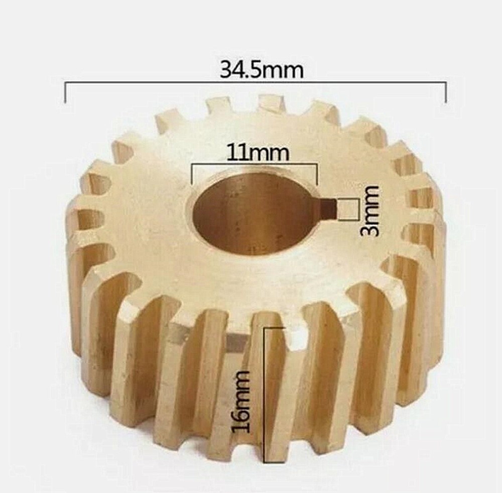 Turret Milling Machine Part Accessory Feed Drive Worm Gear MP6134 CNC Mill Tool