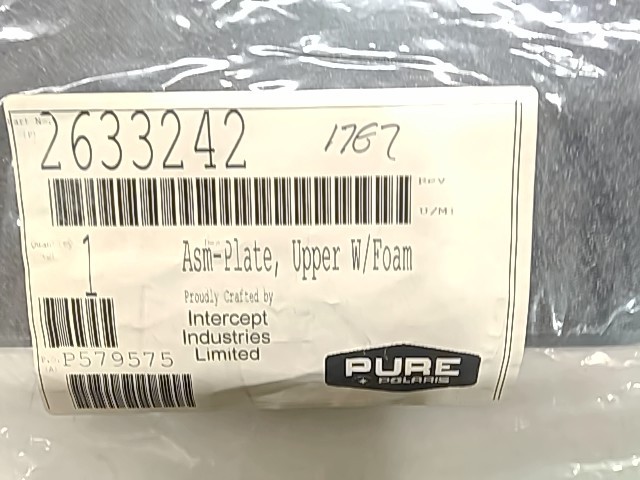 Plate, Upper w/Foam - 2000 Polaris NOS
