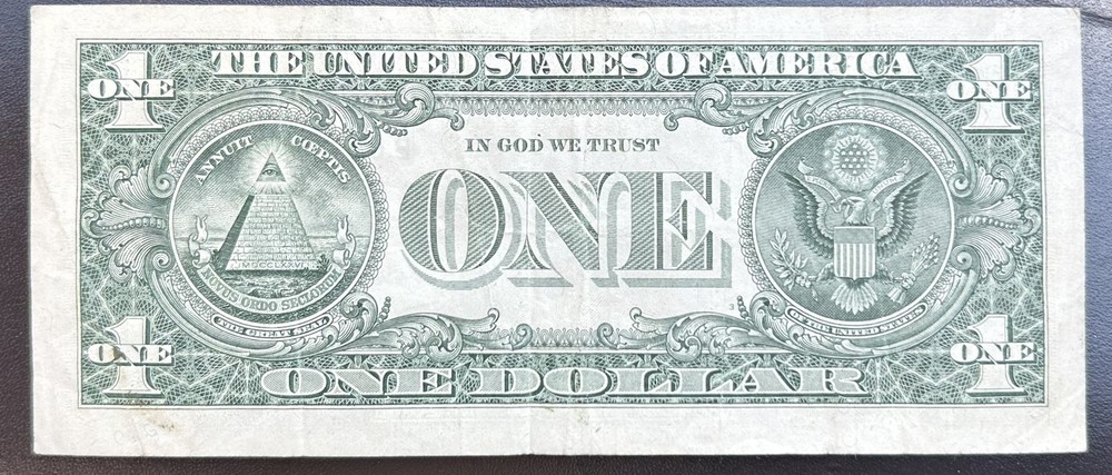 2013 B DUPLICATE $1 STAR NOTE WASHINGTON DC S/N: 05411052