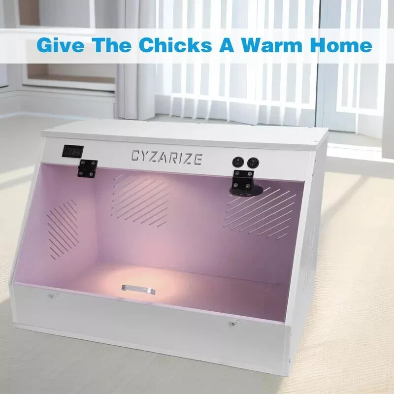 Chicken Brooder Box Chick Brooding Box with Heat Lamp (Holds 12-18 Chicks) NEW!