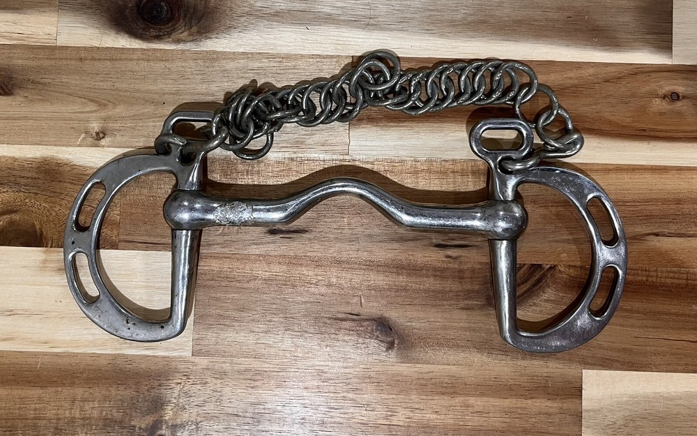 5 Inch E Jeffries Slotted Ported Kimblewick Bit