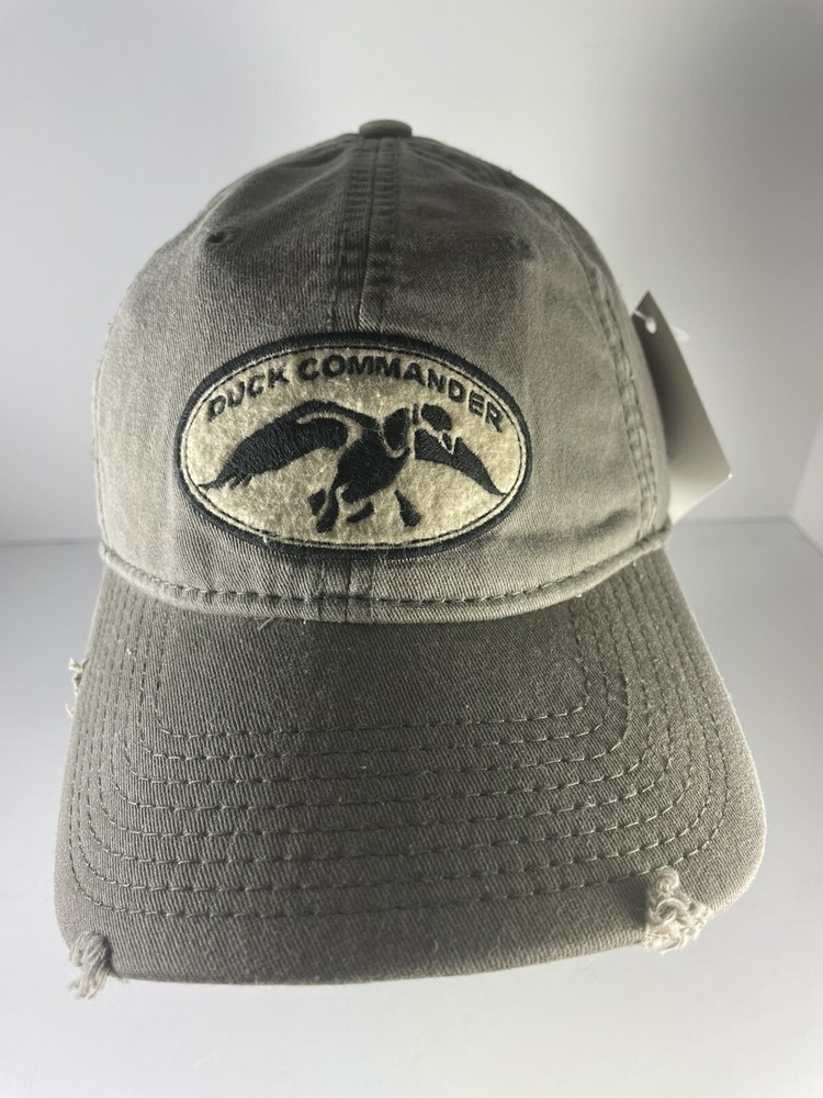 Duck Commander Duck Dynasty Distressed Olive Hat Cap Camo Arise Kill Eat Hunt