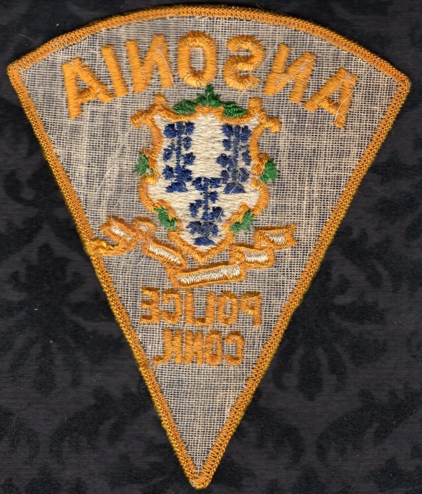 Vintage Ansonia Connecticut Police Patch
