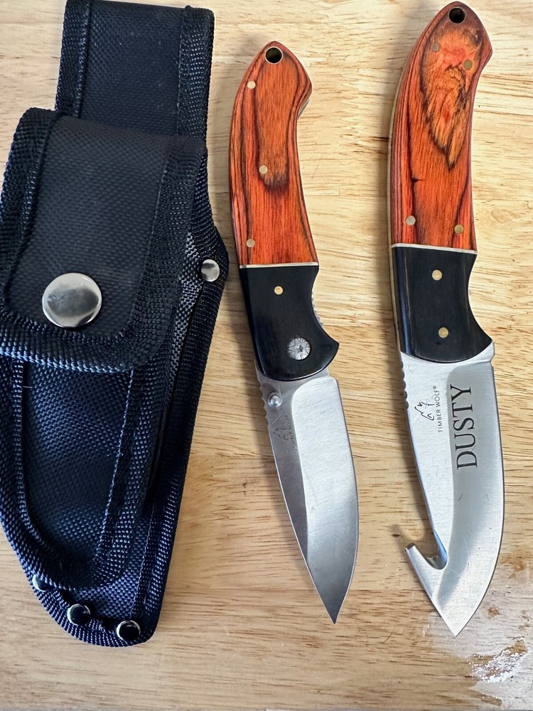 Timber Wolf River Run 2-Pc Hunting Knife Set