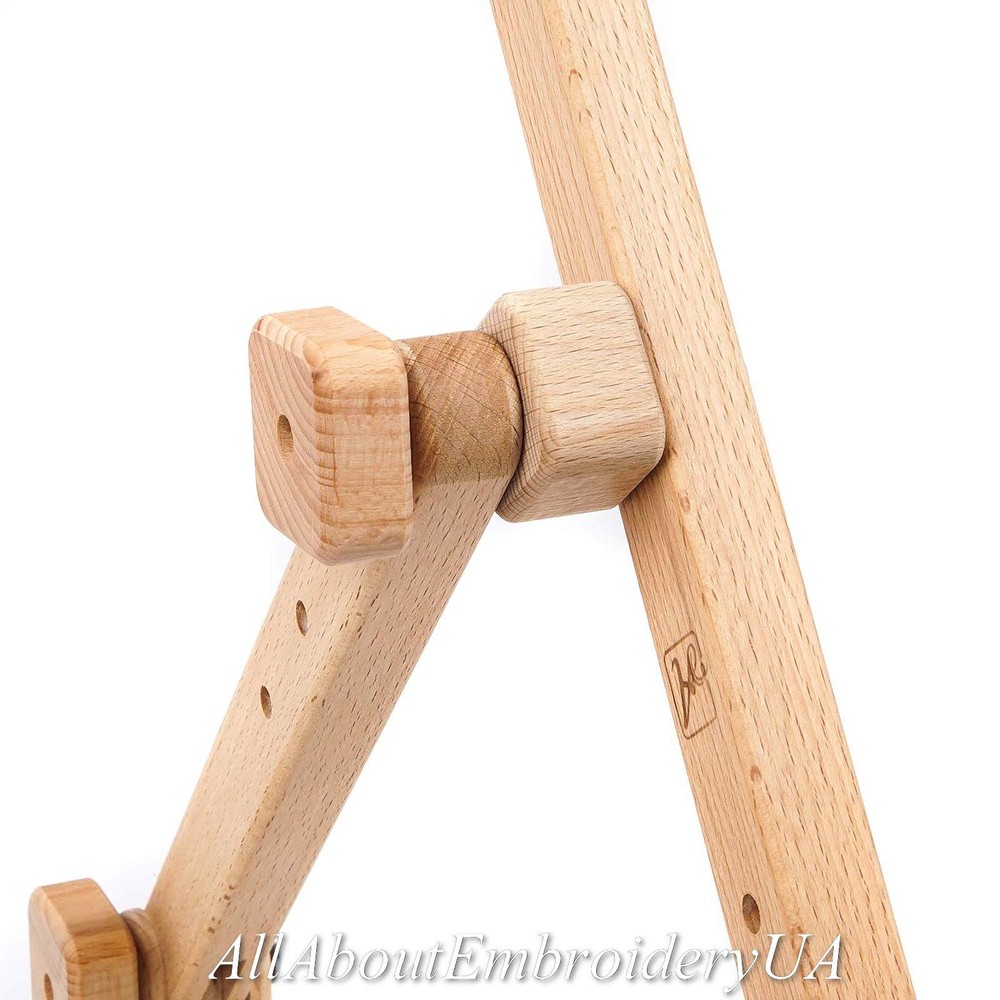 Needlework Table and Lap Hands-Free Stand with Adjustable Frame Made of Organic