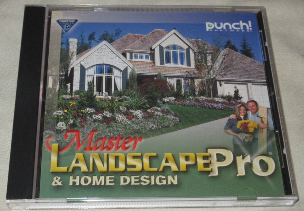 Master Landscape Pro & Home Design (2004) CD-ROM Punch! Software