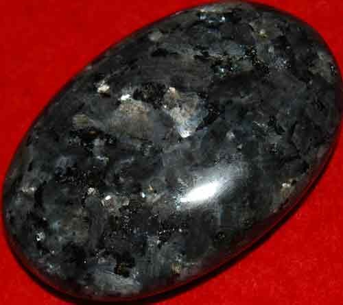 Larvikite Soap-Shaped Palm Stone #4