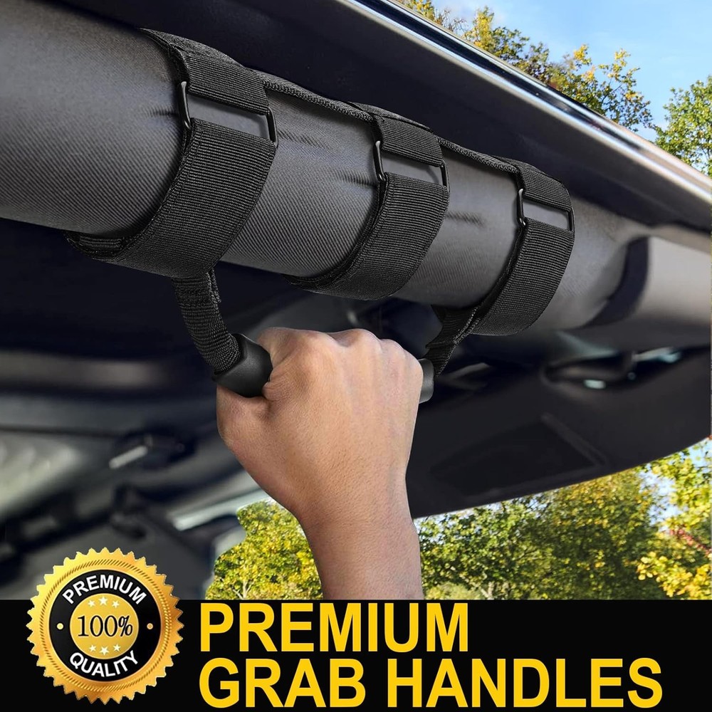 2 Pack Grab Handle Set Comp Size: 2Style: Rubber handle (Standard)Color: Black
