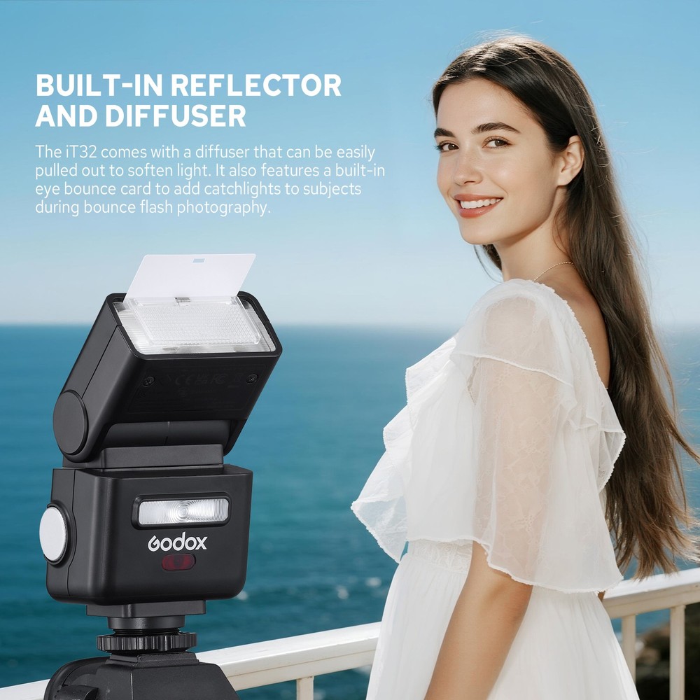 Godox IT32 TTL Camera Flash with X5F Flash Trigger for Fuji Rotatable Flash Head