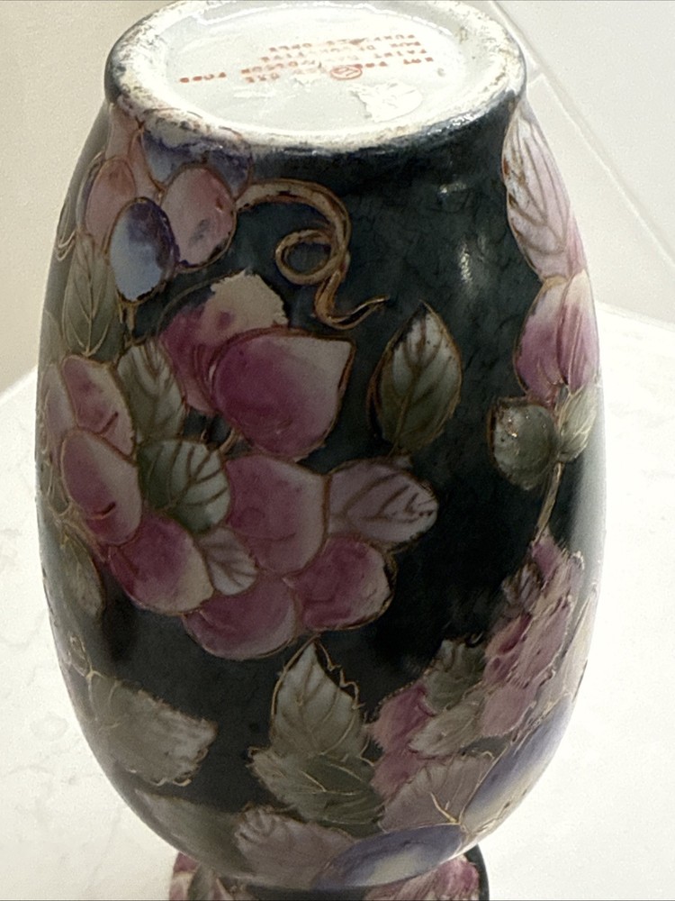 Andrea By Adela Hand Painted Fruit Vase 10”