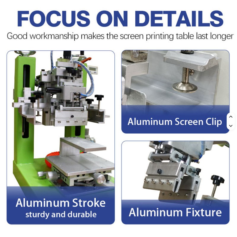 Screen Printing Machine Semi-automatic Pneumatic Desktop High-precision Inclined