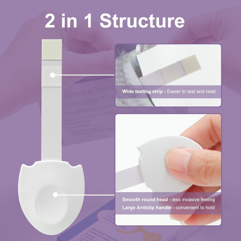 WelCheck UTI Test Strips, Urinary Tract Infection Test for Home Use, Quick