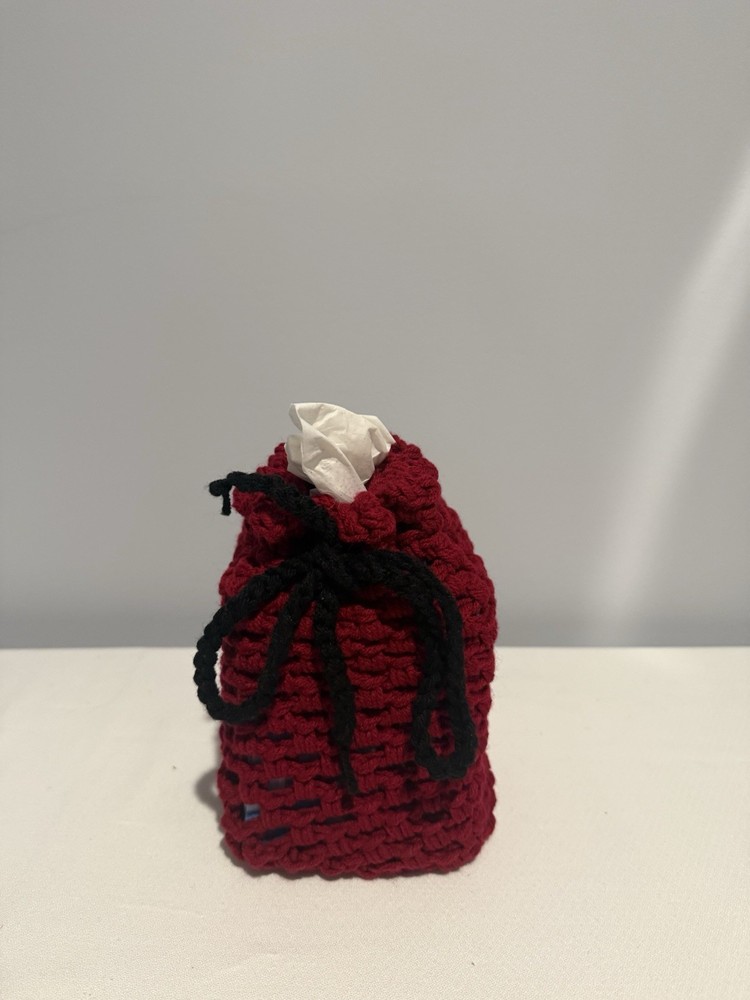 Facial Tissue Holder Crochet Handmade New