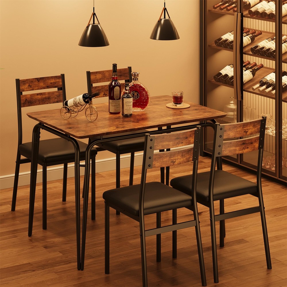 ✔️Dining Table 5 Piece Kitchen & Dining Room Sets for Small Space Table and Cha