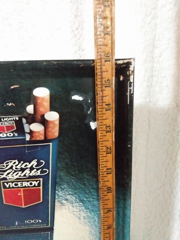 Vintage Tin VICEROY Cigarette Sign 1979