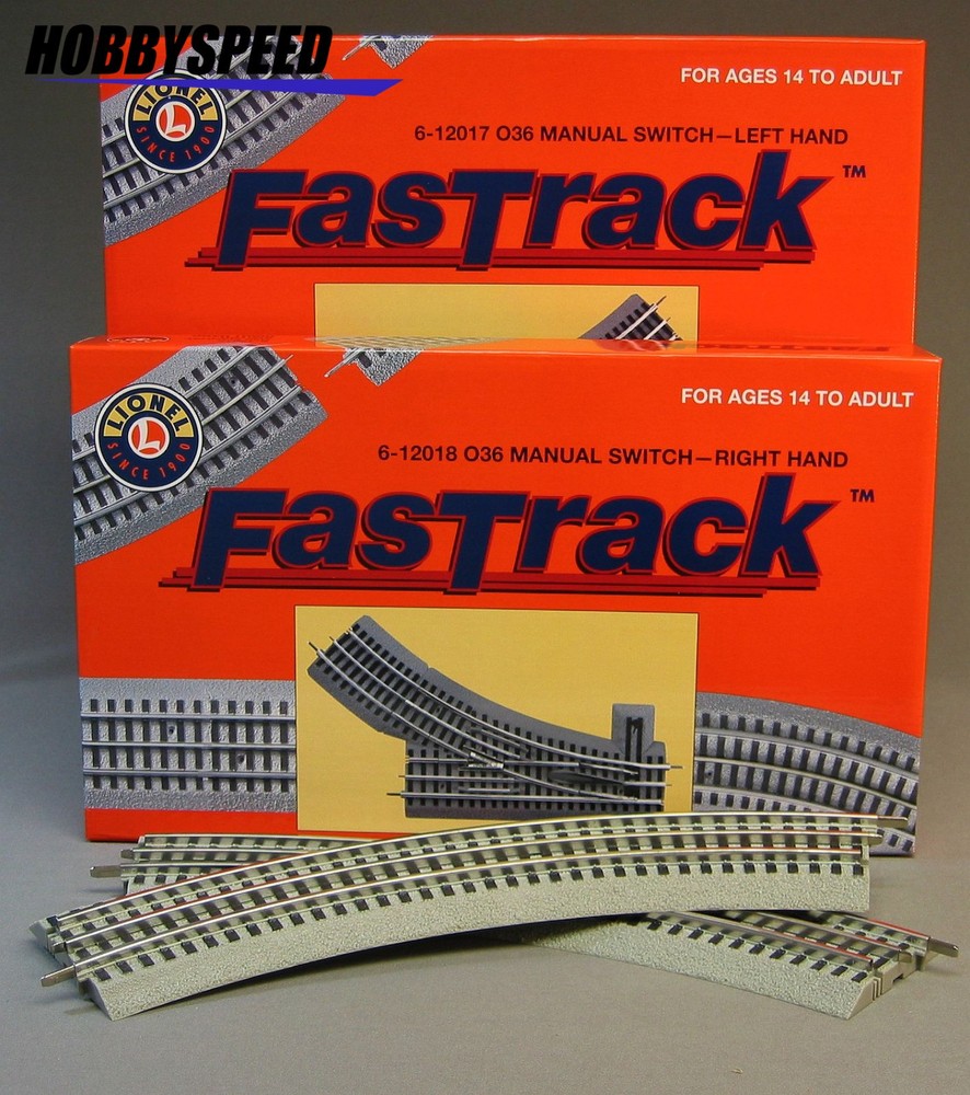 LIONEL FASTRACK TRACK PACK INNER PASSING LOOP LAYOUT switch fast turn 6-12028 NB