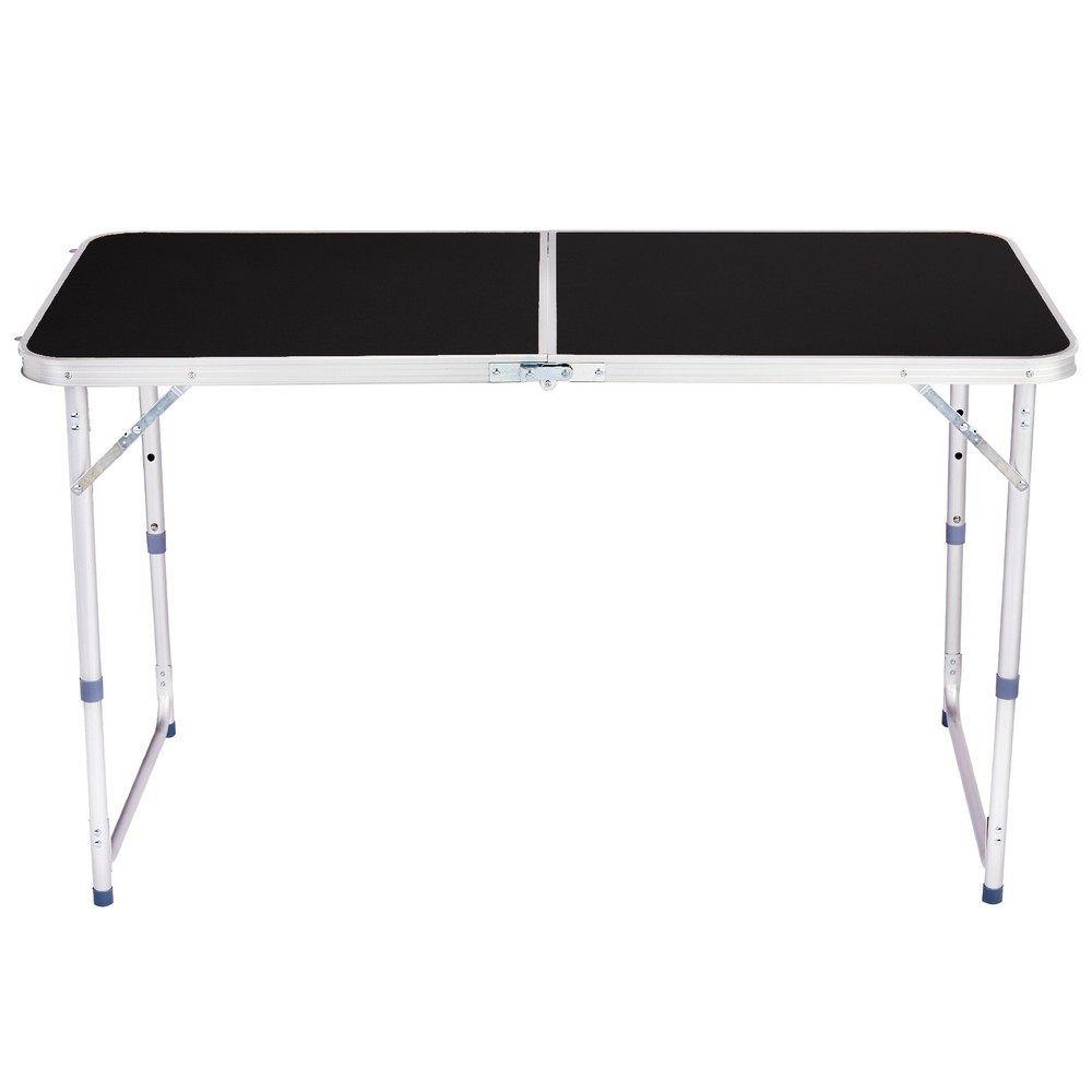 4Ft Portable Multipurpose Folding Table black