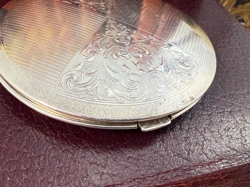Vintage Birks Sterling Silver 3" Compact 100g