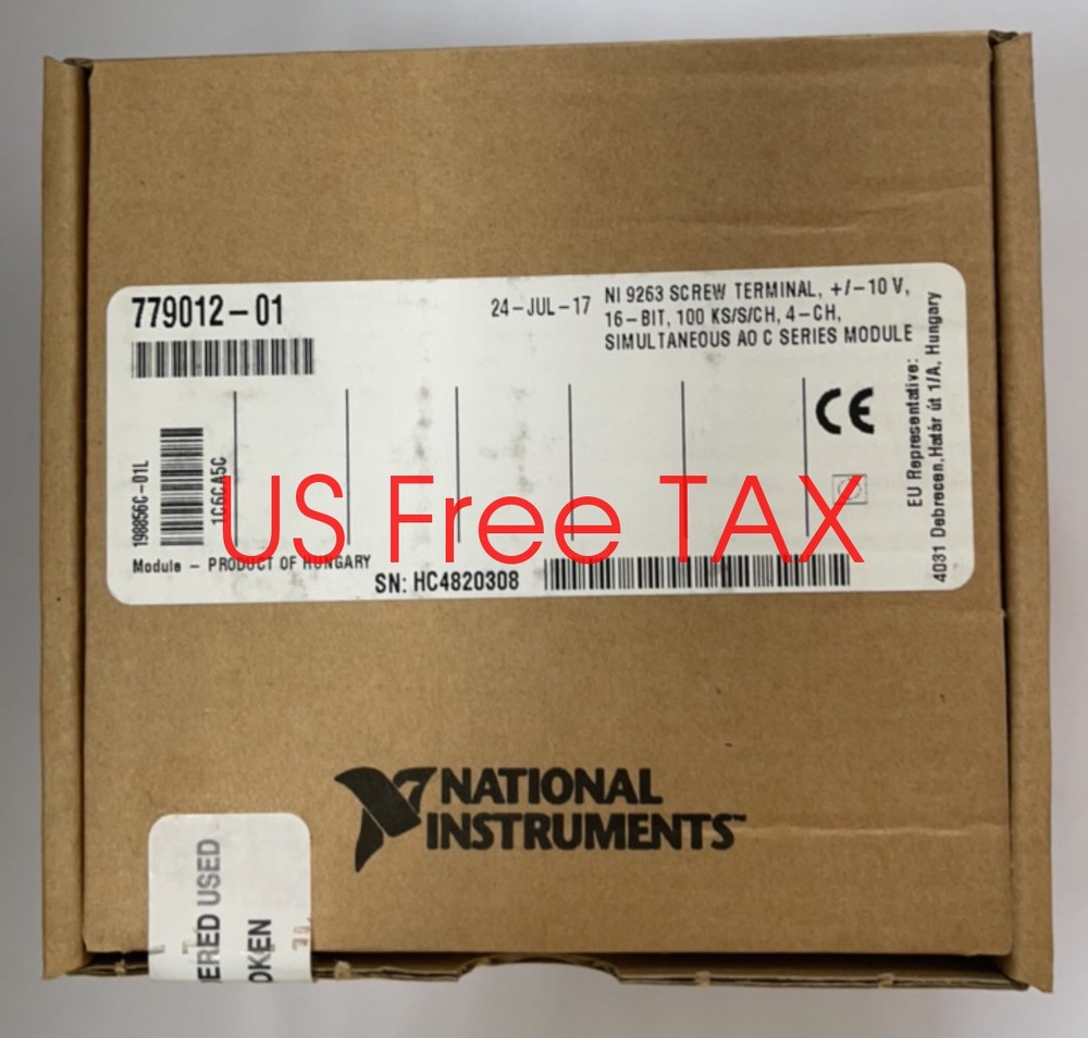 National Instruments NI-9263 Analog Output Module 4 Channels 16 Bits