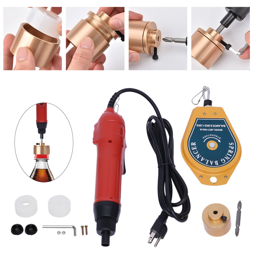 Electric Bottle Capping Machine Manual Screw Capper Cap Sealing Tool 10-30mm